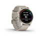 Часы Garmin Fenix 7S Pro - Sapphire Solar Soft Gold Limestone Leather Band