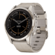 Часы Garmin Fenix 7S Pro - Sapphire Solar Soft Gold Limestone Leather Band