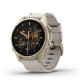Часы Garmin Fenix 8 - 43 mm AMOLED Sapphire Soft Gold / Limestone Leather Band