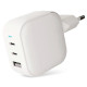 Сетевое зарядное устройство "vlp" G-Charge 65Вт 2*USB-С+USB-A, PD, QC, белый